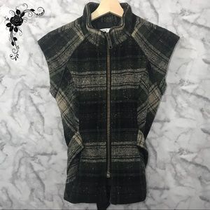 CAbi Plaid Wool Vest